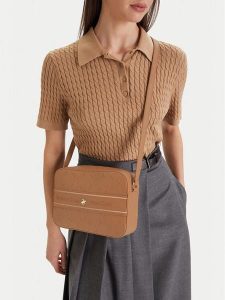 Beverly Hills Polo Club Torebka EO-BHPC-L-013-09 Brązowy. Brązowe listonoszki Beverly Hills Polo Club, bez wzorów, z materiału, bez dodatków. Za 249,99 zł.