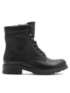 Go Soft Trapery WI23-DEMETRA-19 Czarny. Czarne buty zimowe Go Soft, ze skóry, bez obcasa, bez zapięcia. Za 249,99 zł.