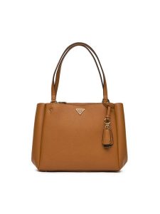 Guess Torebka HWNG96 69230 Brązowy. Brązowe torebki klasyczne Guess, z aplikacjami, ze skóry, bez dodatków. Za 489,99 zł.