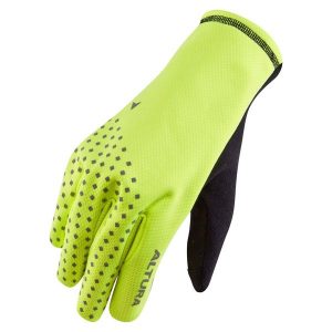 Długie rękawice wiatroszczelne Altura Nightvision Fleece. Żółte rękawiczki ALTURA, bez wzorów. W wyprzedaży za 131,05 zł.