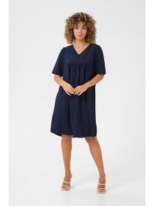 Cream Sukienka w kolorze granatowym rozmiar: 42. Niebieskie sukienki Cream, bez wzorów, bez kołnierzyka, bez ramiączek, midi. Za 126,99 zł.