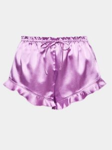 Hunkemöller Szorty piżamowe 203158 Fioletowy Comfortable Fit. Fioletowe piżamy Hunkemöller, bez wzorów, z syntetyku. Za 99,99 zł.