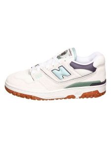 New Balance Skórzane sneakersy "550" w kolorze białym rozmiar: 40. Białe trampki New Balance, bez wzorów, z materiału, bez zapięcia. Za 338,21 zł.
