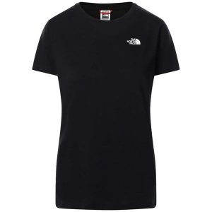 T-shirt sportowy z krótkim rękawem damski W Simple Dome. Czarne koszulki sportowe The North Face, bez wzorów, bez ramiączek. Za 109,99 zł.