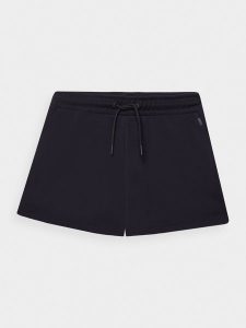 4F Spodenki dresowe damskie S. Niebieskie szorty 4f, bez wzorów, z bawełny. W wyprzedaży za 29,99 zł.