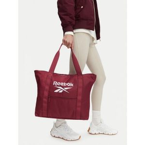 Torebka Reebok. Czerwone shopper bag Reebok, bez wzorów, bez dodatków. Za 79,99 zł.