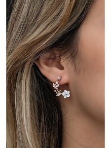 Heliophilia Srebrne kolczyki-wkrętki z cyrkoniami rozmiar: onesize. Szare kolczyki Heliophilia, z cyrkonią, srebrne. Za 80,95 zł.