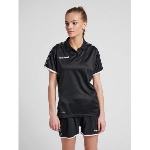 Damska koszulka polo Hummel hmlAUTHENTIC Functional. Białe bluzki Hummel, l, bez wzorów, eleganckie, bez kołnierzyka, bez ramiączek. W wyprzedaży za 150,50 zł.