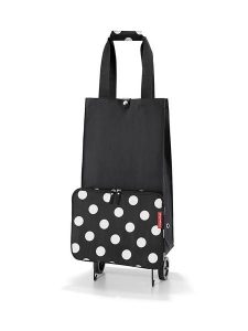 Reisenthel Wózek w kolorze czarno-białym na zakupy - 29 x 66 x 27 cm rozmiar: onesize. Białe shopper bag Reisenthel, bez wzorów, z materiału, bez dodatków. Za 86,99 zł.