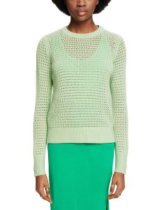 ESPRIT Sweter w kolorze zielonym rozmiar: L. Zielone swetry oversize ESPRIT, l, bez wzorów, z bawełny, bez ramiączek. Za 65,85 zł.