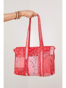 Lin Passion Shopper bag w kolorze różowym rozmiar: onesize. Różowe shopper bag Lin Passion, bez wzorów, z bawełny, na ramię, bez dodatków. Za 165,99 zł.