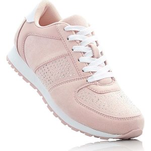 Sneakersy bonprix brzoskwiniowy. Buty sportowe marki bonprix. Za 49,99 zł.