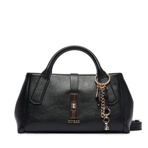 Torebka Guess. Czarne kuferki Guess, z aplikacjami, bez dodatków. Za 639,99 zł.