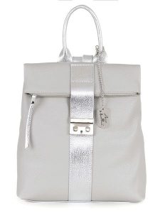 Anna Morellini Skórzany plecak "Azalea" w kolorze szarym - 30 x 31 x 11 cm rozmiar: onesize. Szare plecaki Anna Morellini. Za 264,15 zł.