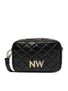 Nine West Torebka CEO-Greenwich-Glam-LX7669 Czarny. Czarne listonoszki Nine West, bez wzorów, z materiału, bez dodatków. Za 279,99 zł.