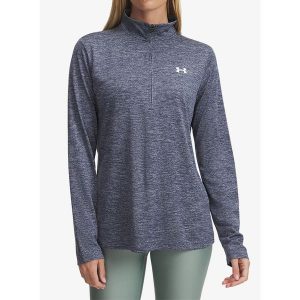 Bluza damska Under Armour UA Tech Twist 1/2 Zip. Niebieskie bluzy Under Armour, l, bez wzorów, bez kaptura. Za 125,99 zł.