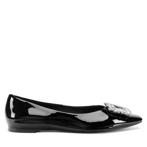 Baleriny Eva Minge. Czarne balerinki Eva Minge, bez wzorów, bez obcasa, bez zapięcia. Za 399,99 zł.