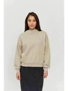 MAZINE Bluza "Mona" w kolorze beżowym rozmiar: S. Brązowe bluzy MAZINE, s, bez wzorów, z bawełny, bez kaptura. Za 136,78 zł.