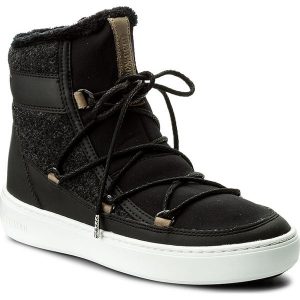 Śniegowce MOON BOOT - Pulse Te 24102300001 Nero. Czarne buty zimowe marki Moon Boot, z materiału. W wyprzedaży za 519,00 zł.