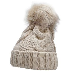 Czapka damska 4F. Brązowe czapki 4f, z aplikacjami, z materiału, sportowe. Za 52,99 zł.