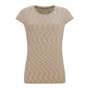 T-shirt Damski Hyperdimension II. Brązowe t-shirty Regatta, bez wzorów, bez kołnierzyka, bez ramiączek. Za 94,99 zł.