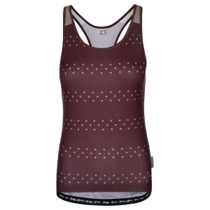 Damski tank top Kilpi Vai. Czerwone topy Kilpi, bez wzorów, z materiału, bez kołnierzyka, bez ramiączek. Za 112,21 zł.