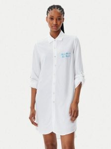 Banana Moon Koszula Gasted Suntrip BTQ10 Biały Relaxed Fit. Białe koszule Banana Moon, s, bez wzorów, z wiskozy, bez kołnierzyka, bez ramiączek. Za 279,99 zł.