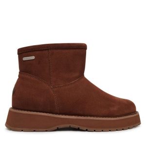 Śniegowce EMU Australia. Brązowe buty zimowe EMU Australia, bez obcasa, bez zapięcia. Za 774,99 zł.