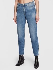 TWINSET Jeansy 222TT2440 Niebieski Regular Fit. Niebieskie jeansy Twinset, bez wzorów, z bawełny. Za 679,99 zł.