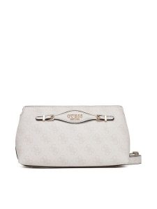 Guess Torebka Katya HWSG96 52120 Écru. Listonoszki Guess, z aplikacjami, ze skóry, bez dodatków. Za 379,99 zł.