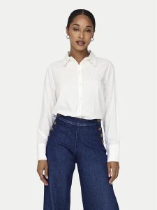 ONLY Koszula Berit 15320243 Biały Regular Fit. Białe koszule ONLY, m, bez wzorów, z wiskozy, bez kołnierzyka, bez ramiączek. Za 139,99 zł.