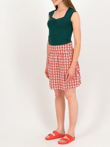 Blutsgeschwister Spódnica w kolorze czerwonym rozmiar: XS. Czerwone spódnice Blutsgeschwister, xs, bez wzorów, z bawełny, mini. Za 127,35 zł.