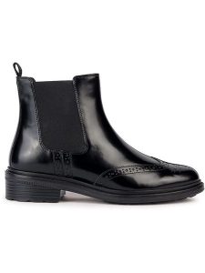 Geox Skórzane sztyblety "Walk Pleasure" w kolorze czarnym rozmiar: 41. Czarne botki Geox, bez wzorów, bez zapięcia. Za 364,56 zł.