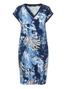 TATUUM Sukienka "Koka" w kolorze niebieskim rozmiar: M. Niebieskie sukienki Tatuum, m, bez wzorów, bez kołnierzyka, bez ramiączek, midi. Za 147,45 zł.