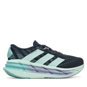 Buty do biegania adidas. Niebieskie buty sportowe ADIDAS, bez wzorów, bez zapięcia, do biegania. Za 459,99 zł.