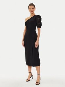 Morgan Sukienka letnia 241-RMABELA Czarny Slim Fit. Czarne kombinezony Morgan, na lato, s, bez wzorów, z syntetyku, bez kołnierzyka, bez ramiączek. Za 169,99 zł.