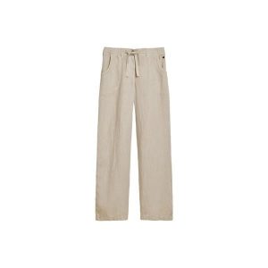 Spodnie damskie Superdry. Brązowe spodnie dresowe Superdry, bez wzorów. Za 389,40 zł.