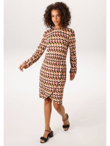 Aniston Sukienka ze wzorem rozmiar: 42. Sukienki Aniston, bez wzorów, bez kołnierzyka, bez ramiączek, midi. Za 173,99 zł.