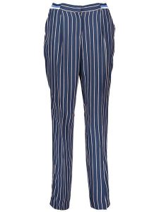 MAVI Spodnie w kolorze granatowym rozmiar: S. Niebieskie spodnie z wysokim stanem Mavi, bez wzorów, z materiału, z podwyższonym stanem. Za 65,07 zł.