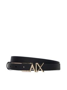 Armani Exchange Pasek XW002127 AF17157 MC379 Czarny. Czarne paski Armani Exchange, bez wzorów, ze skóry. Za 329,99 zł.
