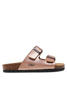CMP Klapki Eco Thalitha Wmn Slipper 3Q91016 Różowy. Czerwone klapki CMP, bez wzorów, ze skóry, bez obcasa. Za 189,99 zł.