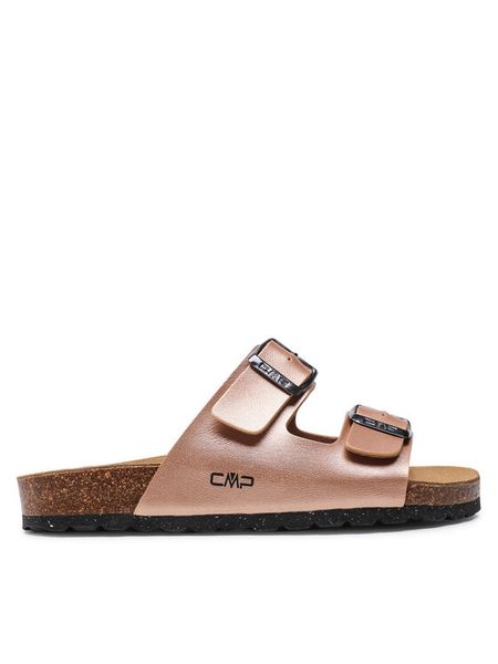 CMP Klapki Eco Thalitha Wmn Slipper 3Q91016 Różowy. Czerwone klapki CMP, bez wzorów, ze skóry, bez obcasa. Za 189,99 zł.