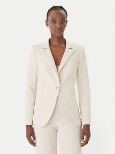 Rinascimento Marynarka CFC0128640003 Beżowy Regular Fit. Brązowe marynarki i żakiety Rinascimento, m, bez wzorów, z syntetyku. Za 594,99 zł.