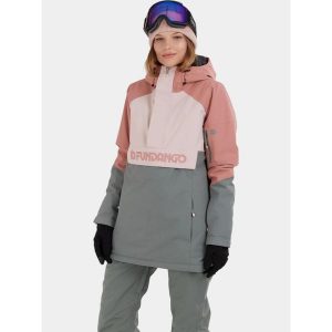 Anorak Damski Fundango Birch ECO Logo. Czerwone kurtki FUNDANGO, bez wzorów, bez kaptura. W wyprzedaży za 499,00 zł.
