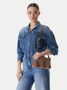 Guess Torebka J6RZ01 WK590 Brązowy. Brązowe torebki klasyczne Guess, z aplikacjami, z materiału, bez dodatków. Za 339,99 zł.