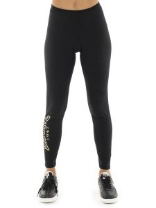 Leone 1947 Legginsy damskie ze stretchem Baumwolle mit goldenen Nieten. Czarne legginsy LEONE 1947 APPAREL, bez wzorów, z bawełny. Za 206,29 zł.