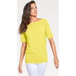 Sweter w kolorze żółtym. Swetry oversize marki Ashley Brooke by Heine. W wyprzedaży za 173,95 zł.