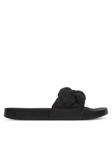Tommy Jeans Klapki Tjw Braided Slides EN0EN02975 Czarny. Czarne klapki Tommy Jeans, bez wzorów, z jeansu, bez obcasa. Za 209,99 zł.