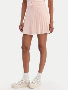 Guess Spódnica mini V6RD07 Z4652 Różowy Regular Fit. Czerwone spódnice Guess, xl, z aplikacjami, z syntetyku, mini. Za 299,99 zł.