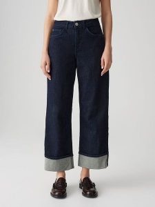 OPUS Dżinsy "Miva" - Comfort fit - w kolorze granatowym rozmiar: 38/L28. Niebieskie jeansy Opus, bez wzorów, z podwyższonym stanem. Za 219,95 zł.